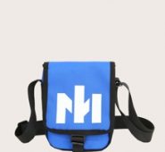 Letter Graphic Flap Crossbody Bag