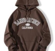 Letter Graphic Kangaroo Pocket Drop Shoulder Drawstring Hoodie
