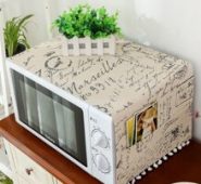 Letter Graphic Microwave Oven Cover