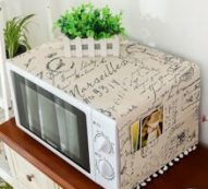Letter Graphic Microwave Oven Cover