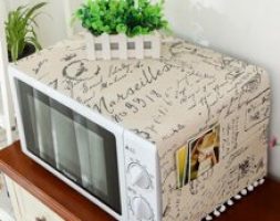 Letter Graphic Microwave Oven Cover