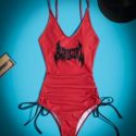 Letter Graphic One Piece Swimsuit