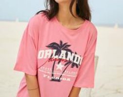 Letter Graphic Oversized Tee