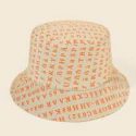 Letter Graphic Reversible Bucket Hat