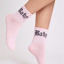 Letter Graphic Socks