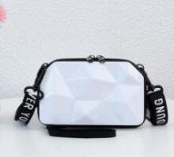 Letter Graphic Strap Crossbody Bag