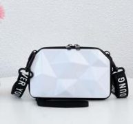 Letter Graphic Strap Crossbody Bag