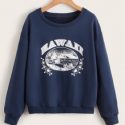 Letter Graphic Sweatshirt