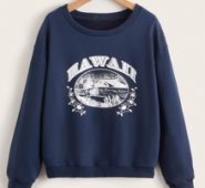 Letter Graphic Sweatshirt