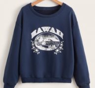 Letter Graphic Sweatshirt