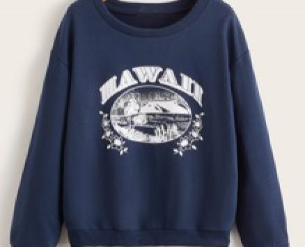 Letter Graphic Sweatshirt