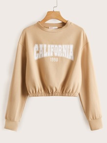 Letter Graphic Sweatshirt