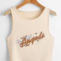 Letter Graphic Tank Top