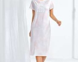 Letter Graphic Tie Dye Nightdress
