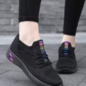 Letter Patch Lace-up Front Sneakers