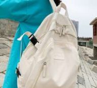 Letter Patch Large Capacity Backpack