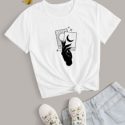 Letter Sun & Moon Graphic Tee