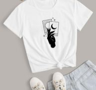 Letter Sun & Moon Graphic Tee