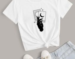 Letter Sun & Moon Graphic Tee