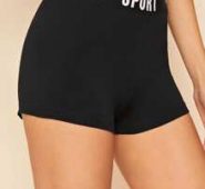 Letter Waistband Cycling Shorts