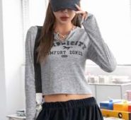 Letter & Horse Print Tee