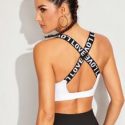 Light Support Criss Cross Tape Sports Bra