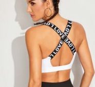 Light Support Criss Cross Tape Sports Bra