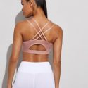 Light Support Cut Out Criss Cross Back Sports Bra