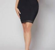 Lightly Shaping Lace Trim No Show Comfortable Shapewear Dress