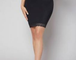 Lightly Shaping Lace Trim No Show Comfortable Shapewear Dress