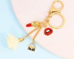 Lipstick Charm Keychain