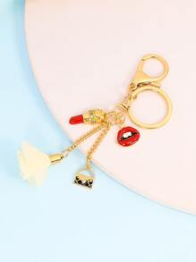 Lipstick Charm Keychain