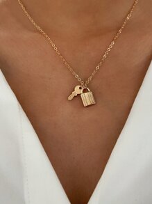 Lock Charm Necklace