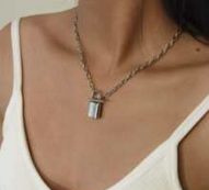 Lock Decor Chain Necklace