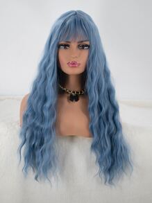 Long Curly Wig With Bangs