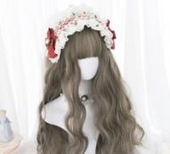 Long Curly Wig With Bangs