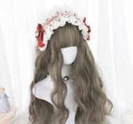 Long Curly Wig With Bangs