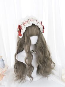 Long Curly Wig With Bangs