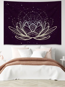 Lotus Print Tapestry