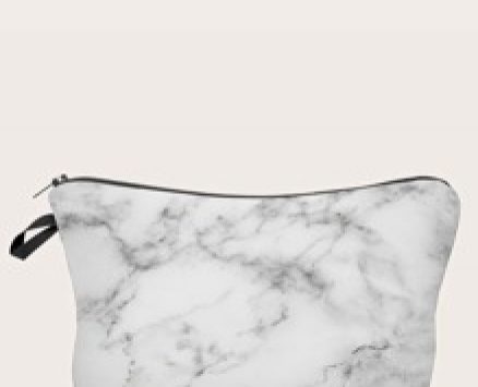 Marble Pattern Makeup Bag