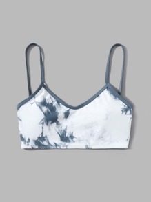 Marble Print Bikini Top