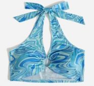 Marble Print Halter Top