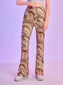 Marble Print Pants