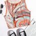 Marble Print Stitch Front Tank Top