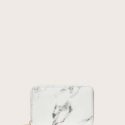 Marble Print Zipper Around Wallet