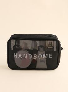 Mesh Square Makeup Bag