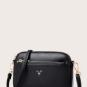 Metal Deer Head Detail Crossbody Bag