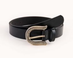Metal Engraved Buckle Belt