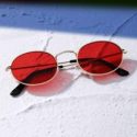 Metal Frame Tinted Lens Sunglasses