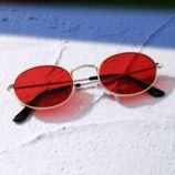 Metal Frame Tinted Lens Sunglasses